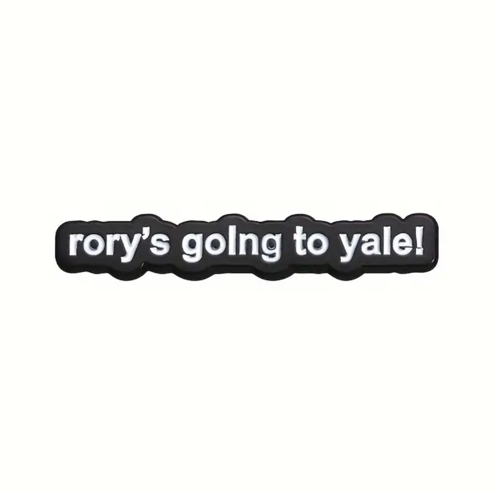 GILMORE GIRLS "RORY’S GOING TO YALE" OIL DRIPPED ENAMEL PIN LAPEL PIN BROOCH NWT